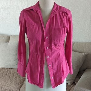 Zara Fuchsia Button-Down Shirt